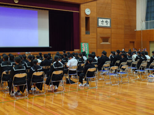 薬物乱用防止教室　幡豆中学校
